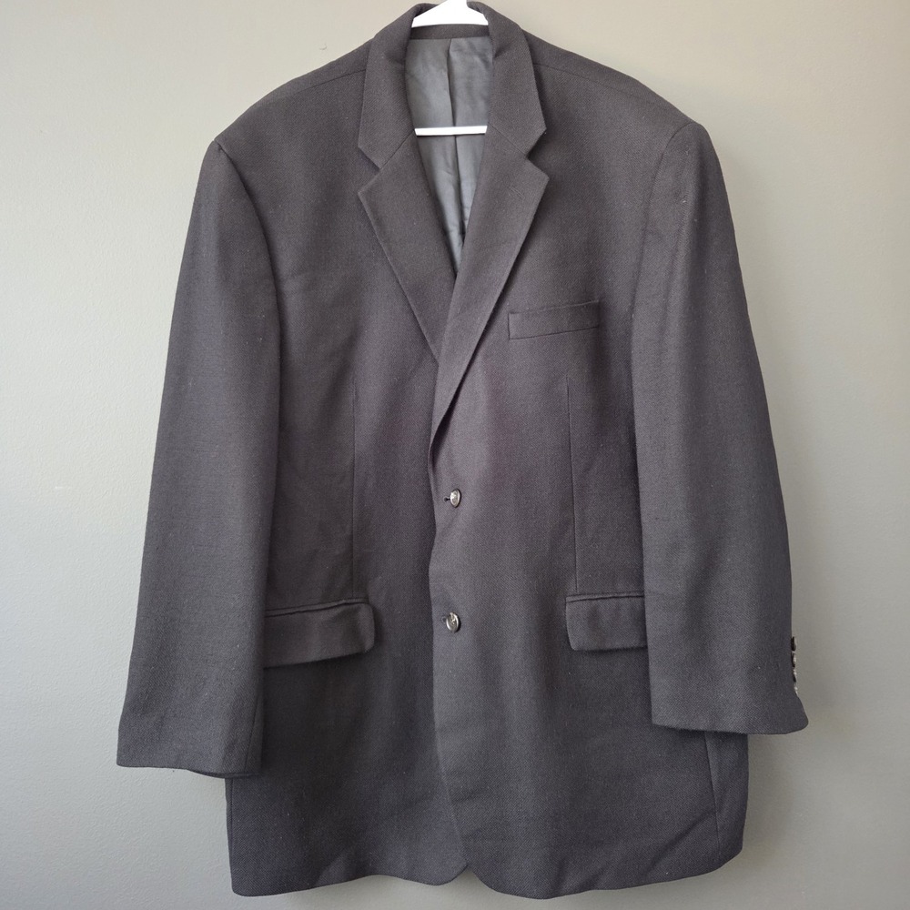 Ralph by Ralph Lauren Men's 40L Wool and Cashmere Sport Coat Blazer Black